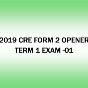 2019 CRE FORM 2- OPENER TERM 1 EXAM -01