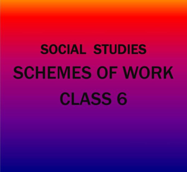 Class 6-KLB Social Studies-Schemes of work