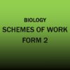 Form 2-Biology-Scheme of work