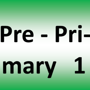 PrePrimary 1 - PrePrimary